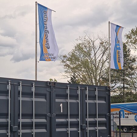 Lagerhalle von Möbeltransport Erdmann für die Einlagerung von Möbeln